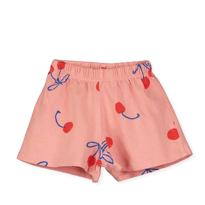 Lötiekids - Muslin baby short Flowers/Clay pink