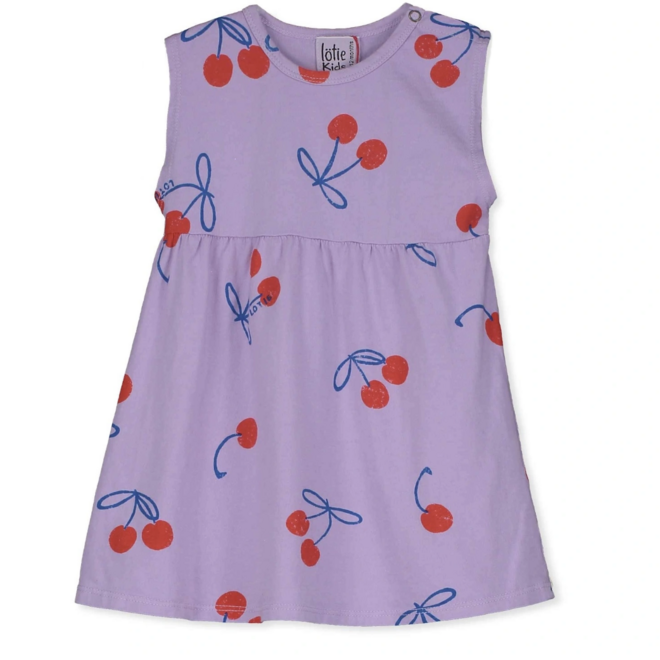 Lötiekids - Baby dress Cherries/Mauve