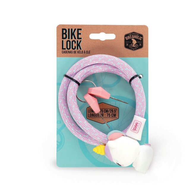 Legami - Bike lock with key - Unicorn