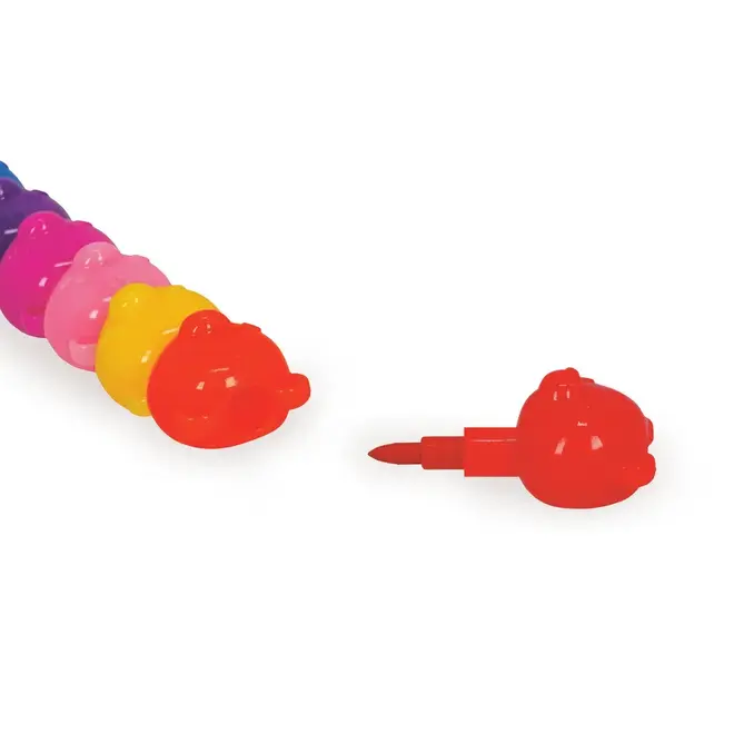 Legami - 12 stackable crayons - Teddy bea
