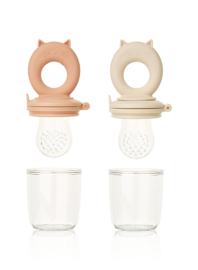 Liewood - Miranda Food Feeder 2-Pack Tuscany rose / Apple blossom