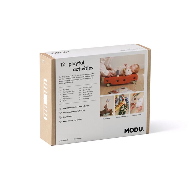 MODU - Activity Toy - BabySet Burnt Orange / Dusty Green