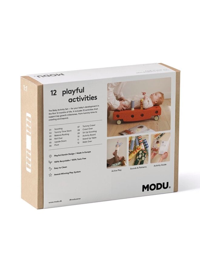 MODU - Activity Toy - BabySet Burnt Orange / Dusty Green
