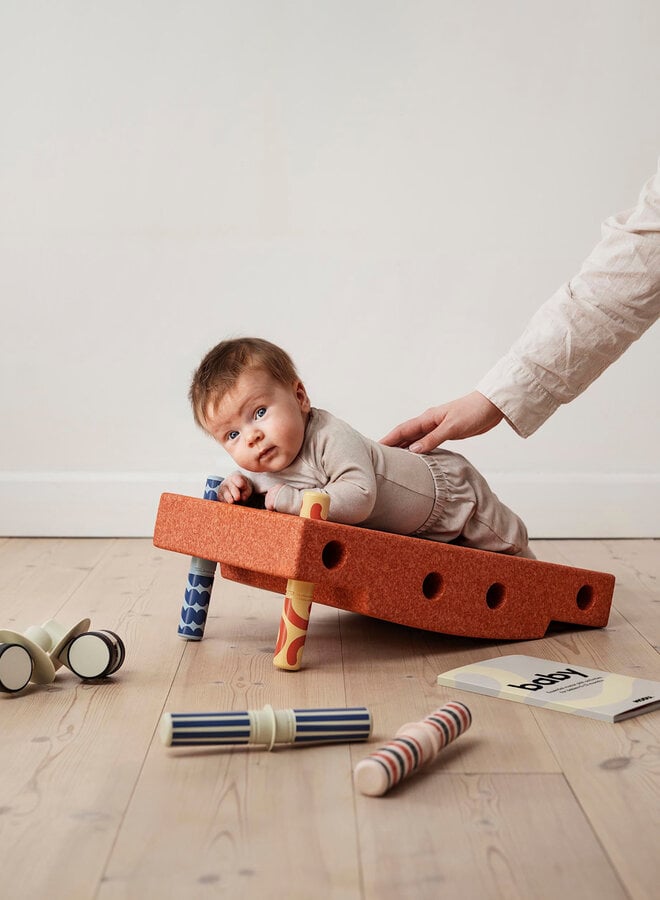 MODU - Activity Toy - BabySet Burnt Orange / Dusty Green