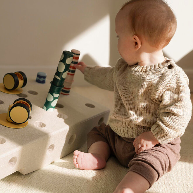 MODU - Activity Toy - BabySet Sand Grey / Honey Yellow