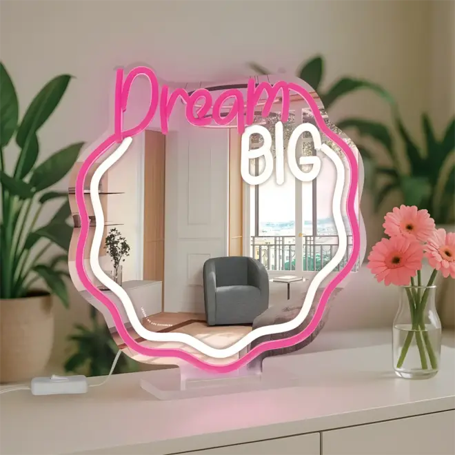 It's A Sign - Mirror Neon-effect Led Light - Dream Big