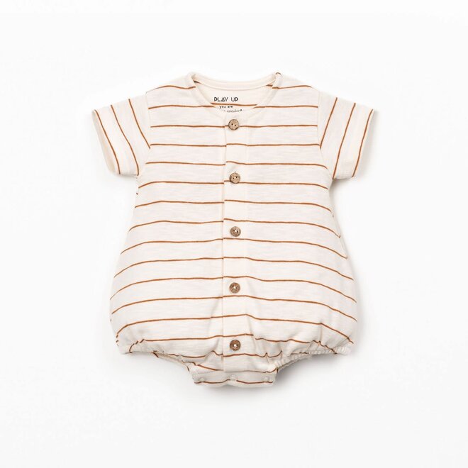 Play Up - striped rib flamé jumpsuit