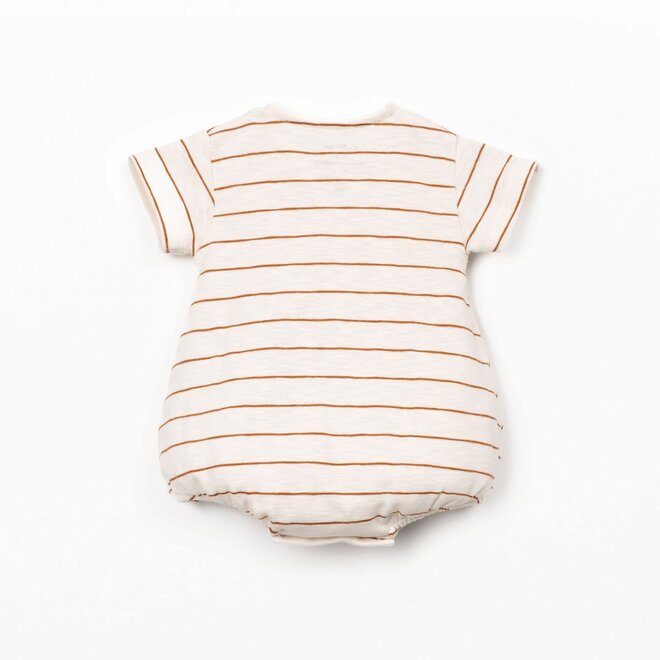 Play Up - striped rib flamé jumpsuit