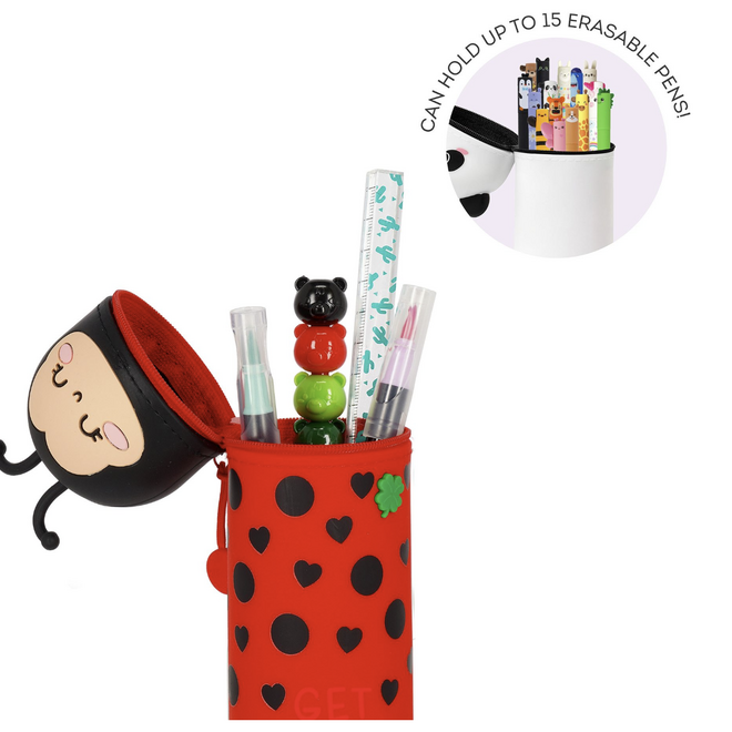 Legami - Silicone pencil case Kawaii Ladybug Limited