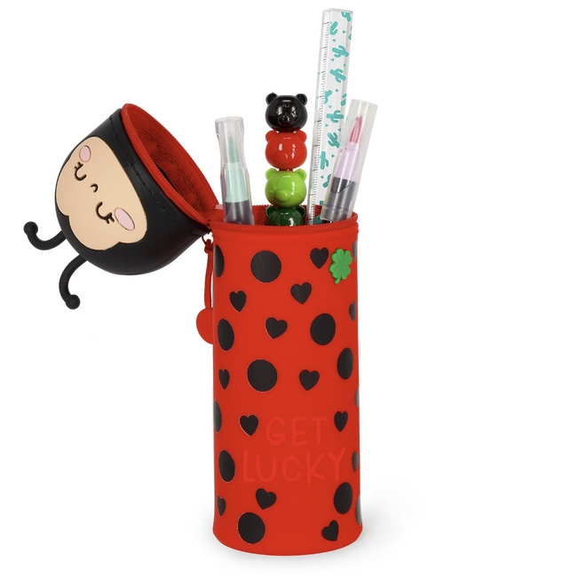 Legami - Silicone pencil case Kawaii Ladybug Limited