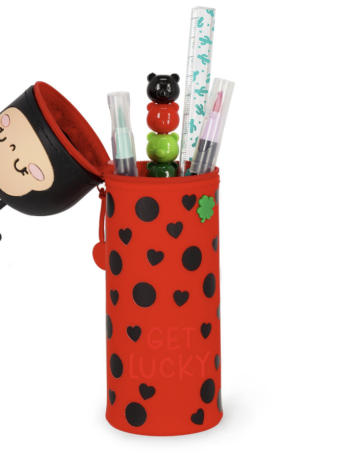Legami - Silicone pencil case Kawaii Ladybug Limited