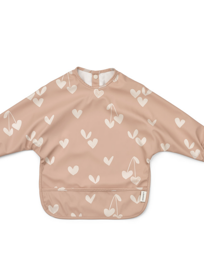 Liewood - Merle printed cape bib Sweethearts / pale tuscany