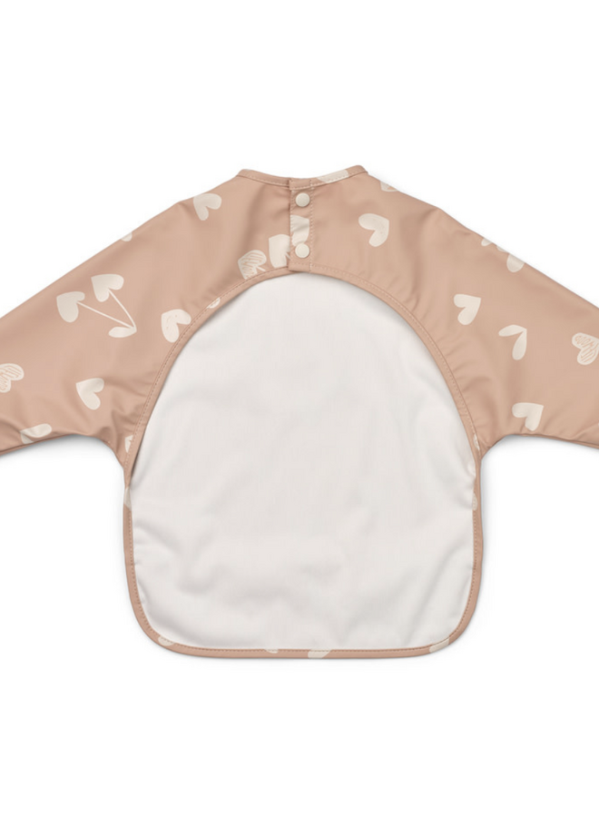 Liewood - Merle printed cape bib Sweethearts / pale tuscany