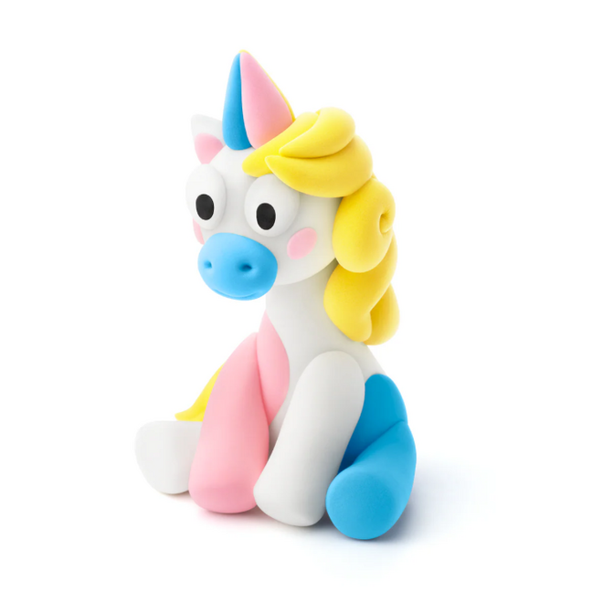 Hey Clay - Air dry clay Rainbow unicorn Lighty (3 cans)