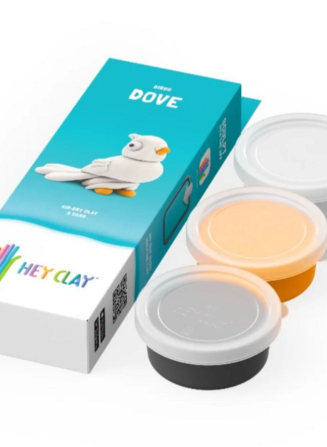 Hey Clay - Air dry clay Dove (3 cans)