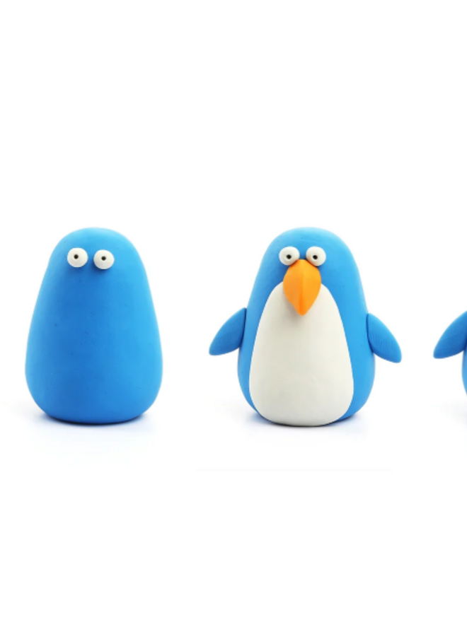 Hey Clay - Air dry clay Penguin (3 cans)