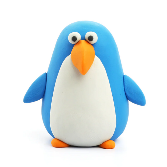 Hey Clay - Air dry clay Penguin (3 cans)
