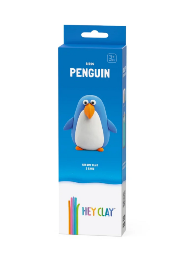 Hey Clay - Air dry clay Penguin (3 cans)