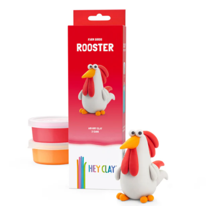 Hey Clay - Air dry clay -  Rooster  (3 cans)