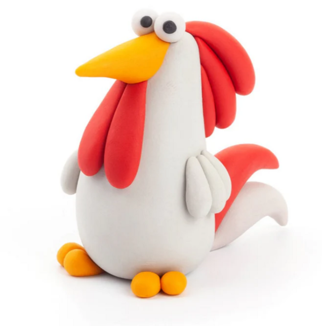 Hey Clay - Air dry clay -  Rooster  (3 cans)