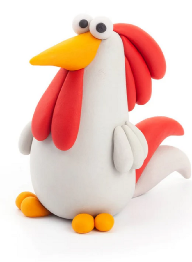 Hey Clay - Air dry clay -  Rooster  (3 cans)
