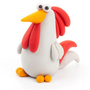 Hey Clay - Air dry clay -  Rooster  (3 cans)