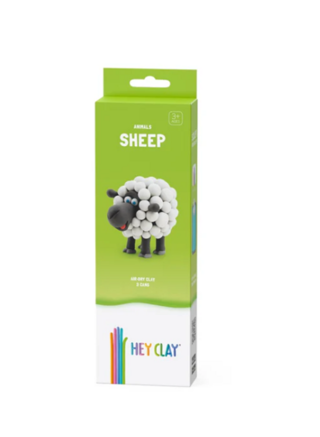 Hey Clay - Air dry clay -  Farm animals sheep (3 cans)