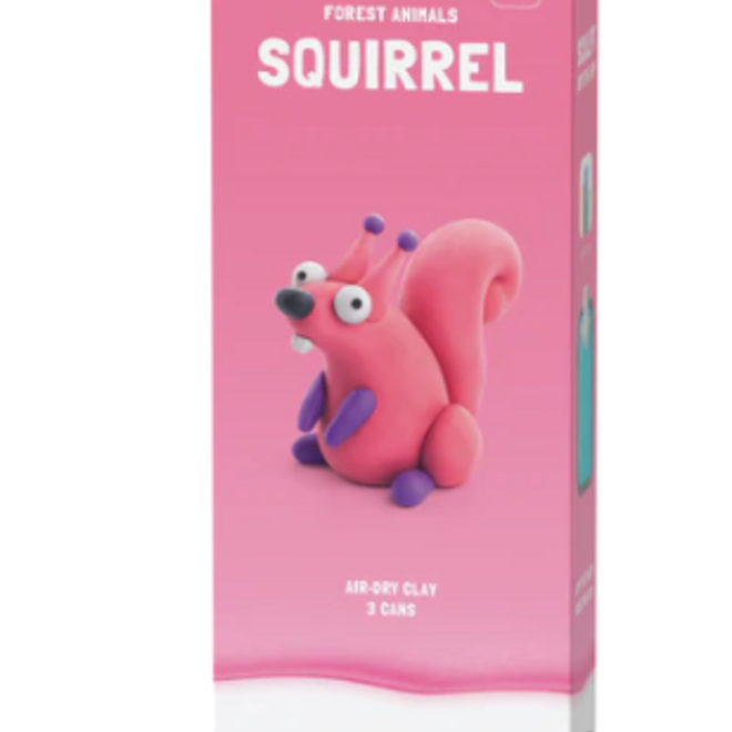 Hey Clay - Air dry clay Forest animals squirrel (3 cans)