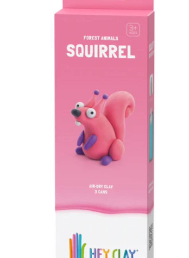 Hey Clay - Air dry clay Forest animals squirrel (3 cans)