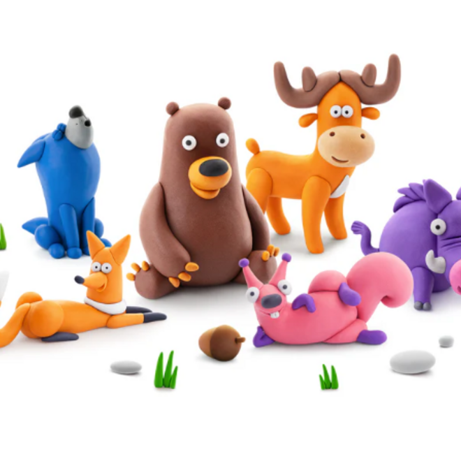 Hey Clay - Air dry clay Forest animals squirrel (3 cans)