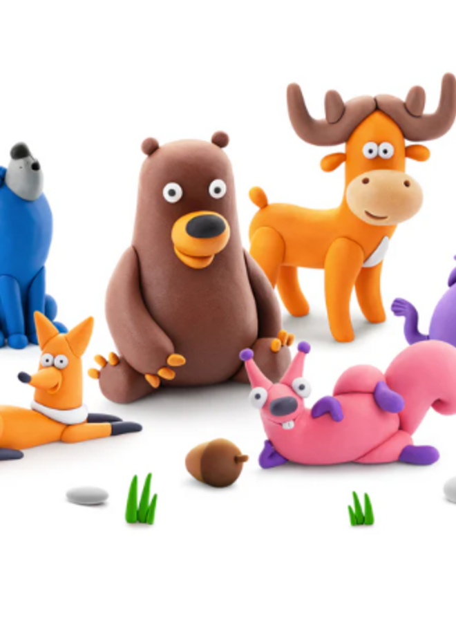Hey Clay - Air dry clay Forest animals squirrel (3 cans)