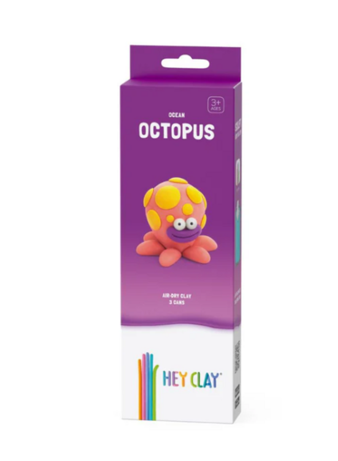 Hey Clay - Air dry clay Ocean octopus (3 cans)