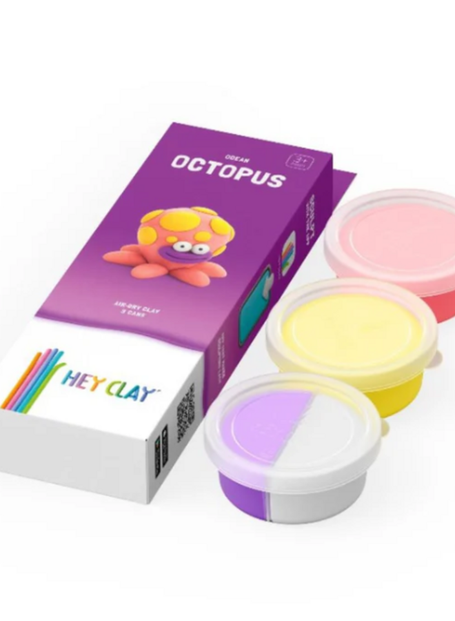 Hey Clay - Air dry clay Ocean octopus (3 cans)
