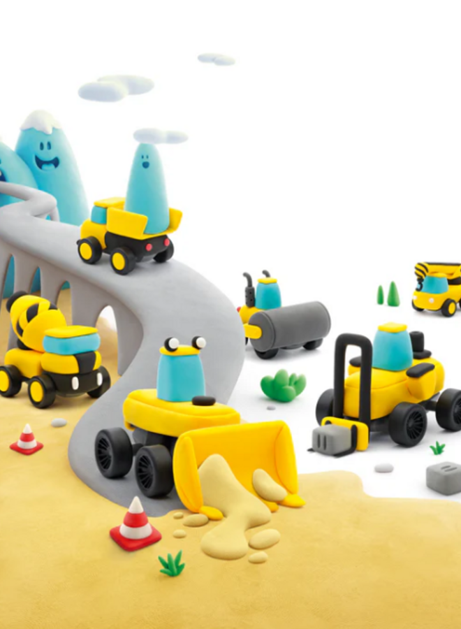 Hey Clay - Air dry clay Construction  (12 cans)