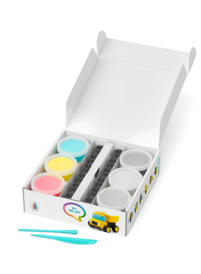 Hey Clay - Air dry clay Construction  (12 cans)