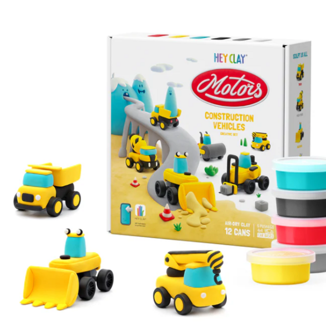 Hey Clay - Air dry clay Construction  (12 cans)