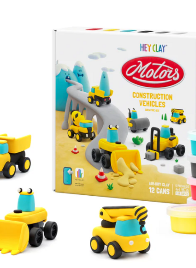 Hey Clay - Air dry clay Construction  (12 cans)