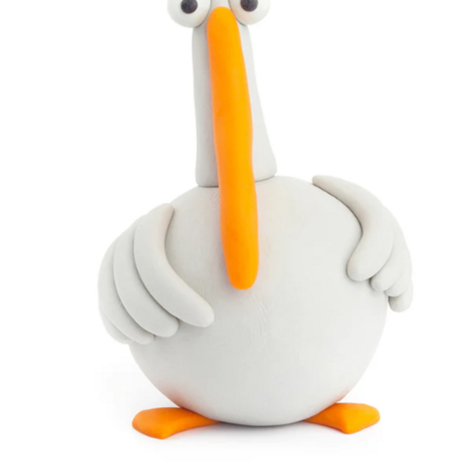 Hey Clay - Air dry clay Farm birds  (15 cans)