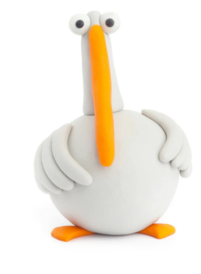 Hey Clay - Air dry clay Farm birds  (15 cans)