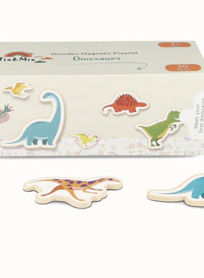 Tix & Mix - Magnetic playset dinosaurs