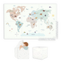 Play & Go - Puzzlemat, storage box & mini house - worldmap