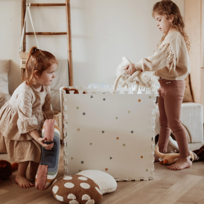 Play & Go - Puzzlemat, storage box & mini house - worldmap