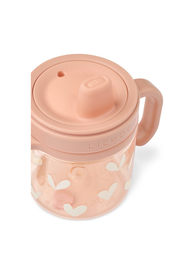 Liewood - Kylo Tritan Sippy cup 280ml -  Sweethearts pale tuscany