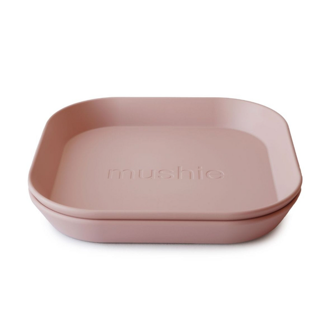 Mushie - Plates square - Blush