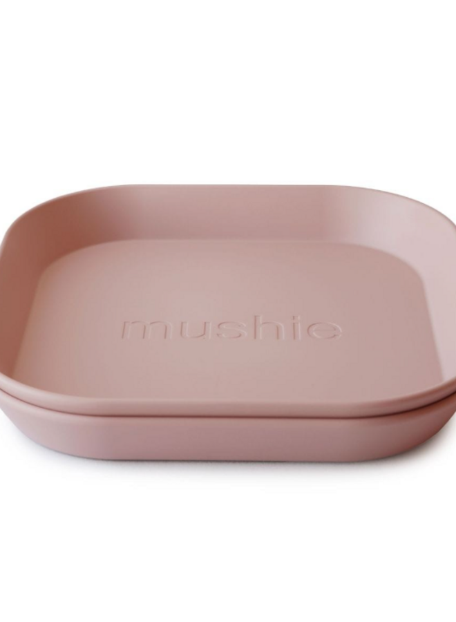Mushie - Plates square - Blush