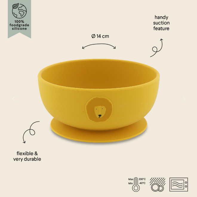 Trixie - Silicone bowl with suction Lion
