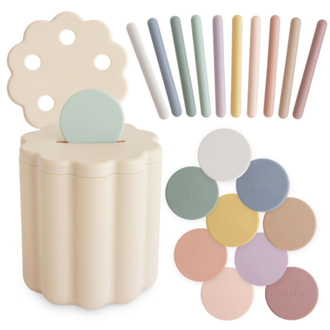 Mushie - Coin and tube sorting set