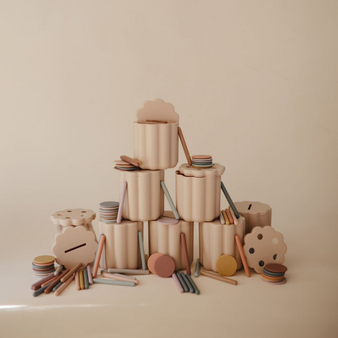 Mushie - Coin and tube sorting set