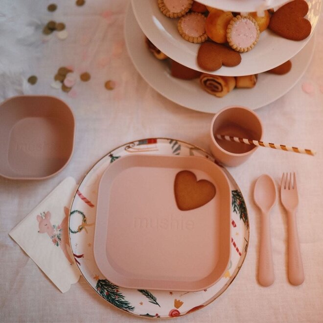 Mushie - Fork and spoon Blush