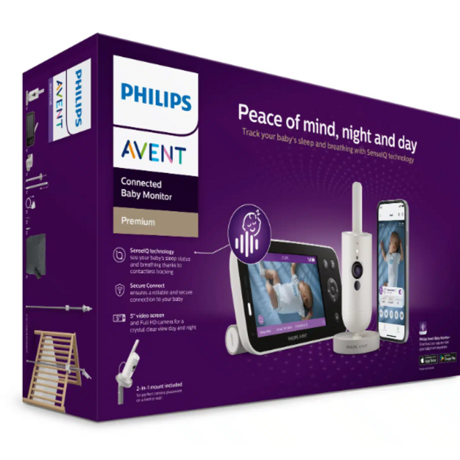 Philips Avent - Premium Connected babyfoon Wifi + Iqsense (HQ Battery)